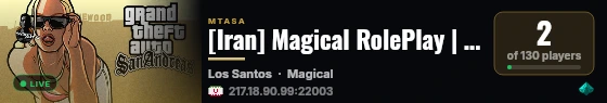 [Iran] Magical RolePlay | Best Fps | V 1.0 live status badge