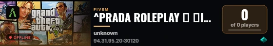 ^PRADA ROLEPLAY ✧ 🔊Ingame Voice ✧ 💵5 Tsd Startgeld  ✧ 🔥Kranke Performance🔥 ✧ 🌀CUSTOM SYNC🌀 discord.gg/ live status badge