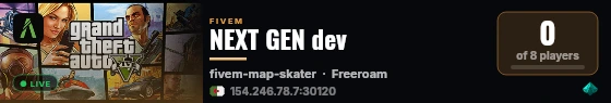 NEXT GEN dev live status badge