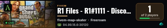 R1 Files - R1#1111 - Discord.gg/R1 live status badge