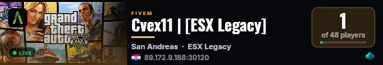 Cvex11 | [ESX Legacy] live status badge