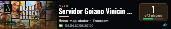 Servidor Goiano Vinicin 062 live status badge