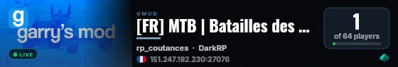 New Gmod Server live status badge