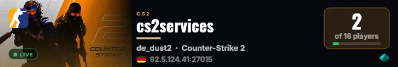 cs2services live status badge