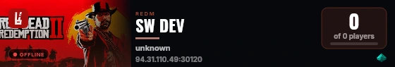 SW DEV live status badge
