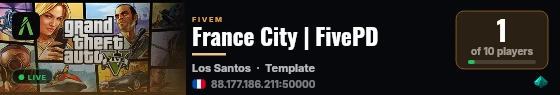 France City | FivePD live status badge