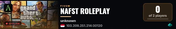NAFST ROLEPLAY live status badge