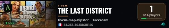 [QBCore Framework] The Last District live status badge