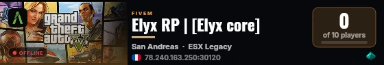 Elyx RP | [Elyx core] live status badge