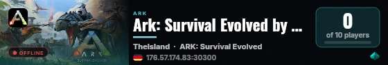 Ark: Survival Evolved by G-Portal.com - (v361.7) live status badge