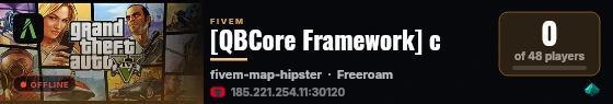 [QBCore Framework] c live status badge