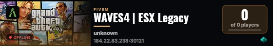 WAVES4 | ESX Legacy live status badge