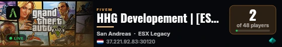 HHG Developement | [ESX Legacy] live status badge