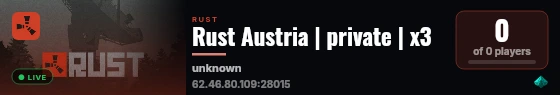 Rust Austria | private | x3 live status badge