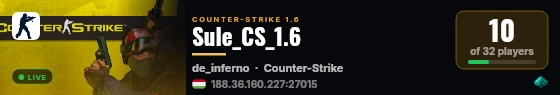 Sule_CS_1.6 live status badge