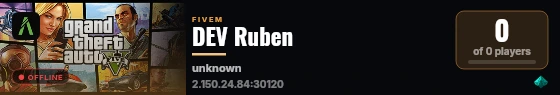 DEV Ruben live status badge