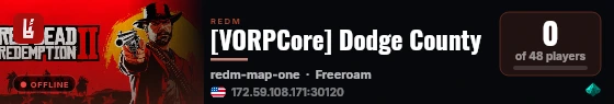[VORPCore] Dodge County live status badge