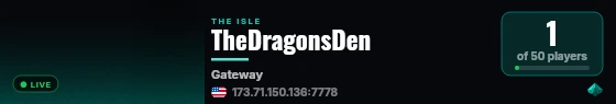 TheDragonsDen live status badge