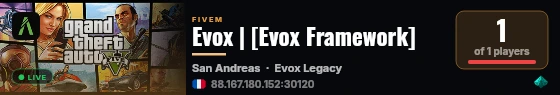 Evox | [Evox Framework] live status badge