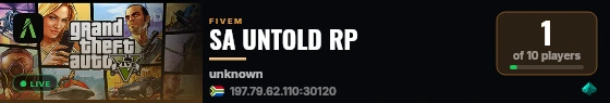 SA UNTOLD RP live status badge