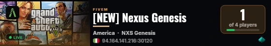 [NEW] Nexus Genesis live status badge