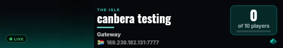 canbera testing live status badge