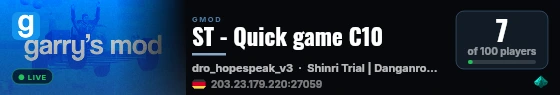 ST - Quick game C10 live status badge
