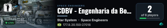CDBV - Engenharia da Boa Vontade live status badge
