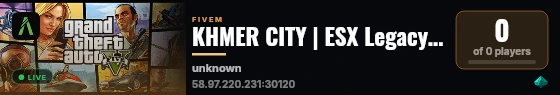 KHMER CITY | ESX Legacy Server live status badge