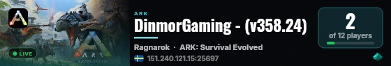 DinmorGaming - (v358.24) live status badge