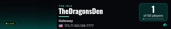TheDragonsDen live status badge