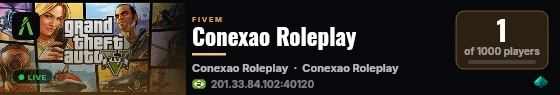 Conexao Roleplay live status badge