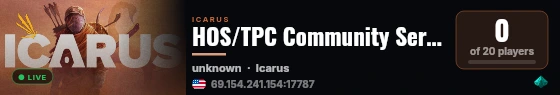 HOS/TPC Community Servers Styx live status badge