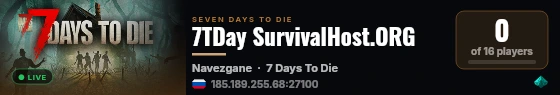 7TDay SurvivalHost.ORG live status badge