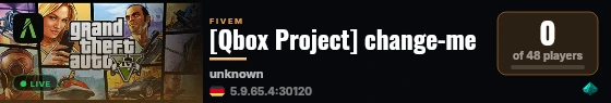 [Qbox Project] change-me live status badge