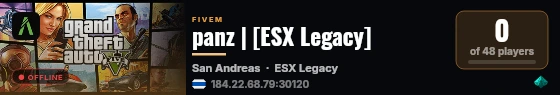 panz | [ESX Legacy] live status badge