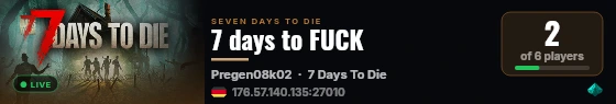 7 days to FUCK live status badge