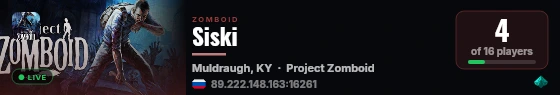 Siski live status badge