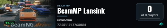BeamMP Lansink live status badge