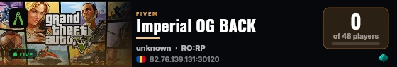 Imperial OG BACK live status badge