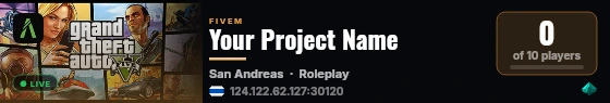 Your Project Name live status badge