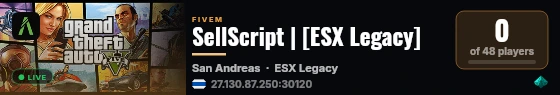 SellScript | [ESX Legacy] live status badge