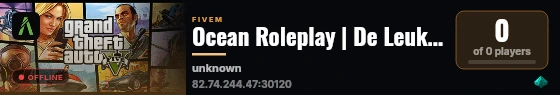 Ocean Roleplay | De Leukste Roleplay Server van Nederland live status badge