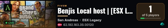 Benjis Local host | [ESX Legacy] live status badge