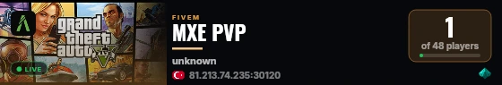 MXE PVP live status badge