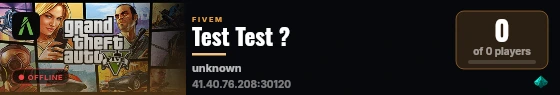 Test Test ? live status badge