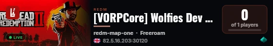 [VORPCore] Wolfies Dev Server live status badge