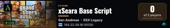xSeara Base Script live status badge