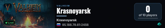 Krasnoyarsk live status badge