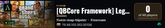 [QBCore Framework] Legacy RP live status badge